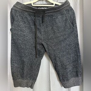 Carbon Charcoal Textured Jogger Pants